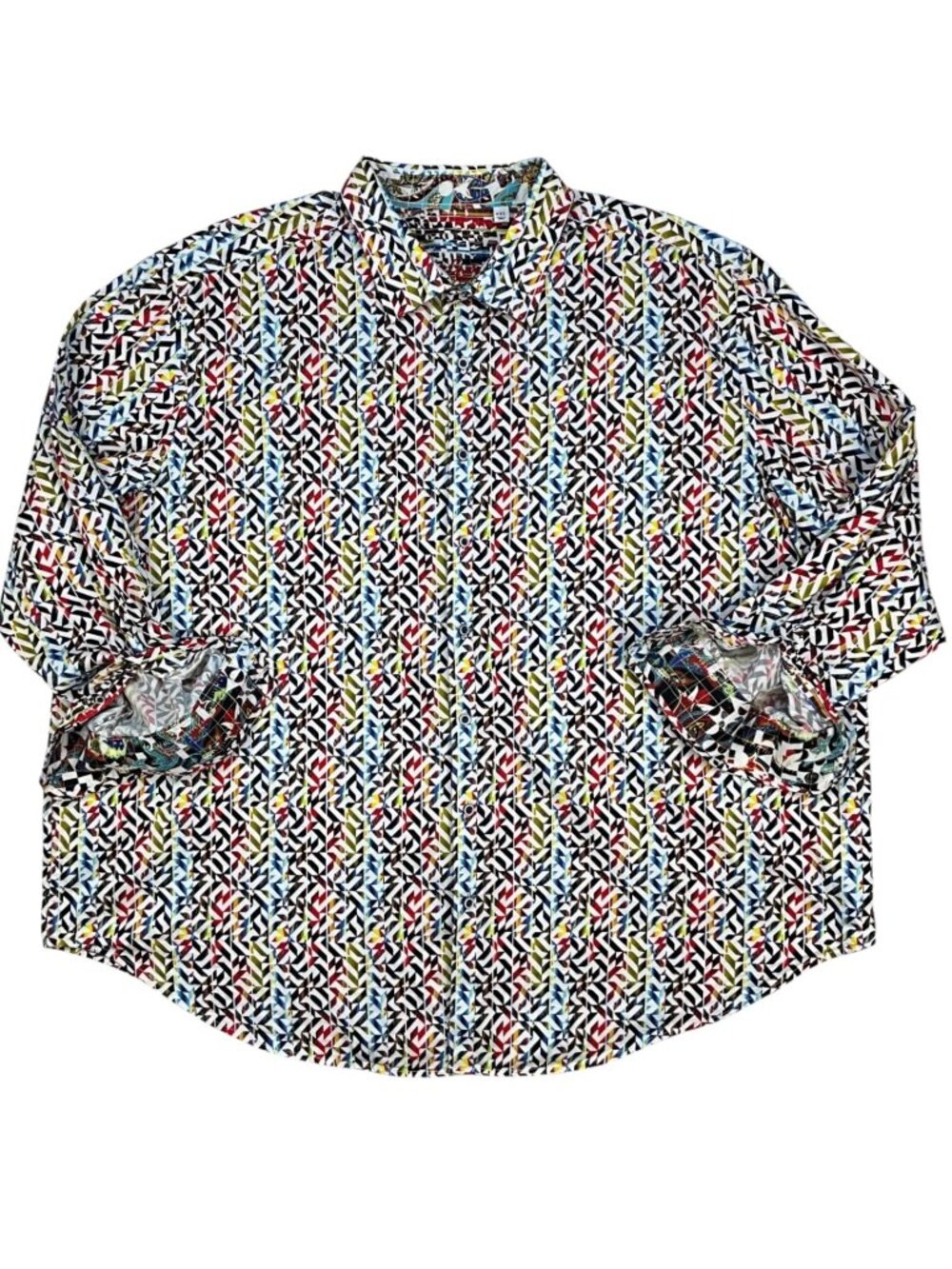 Robert Graham Button Front Shirt 4XL XXXXL Multicolor